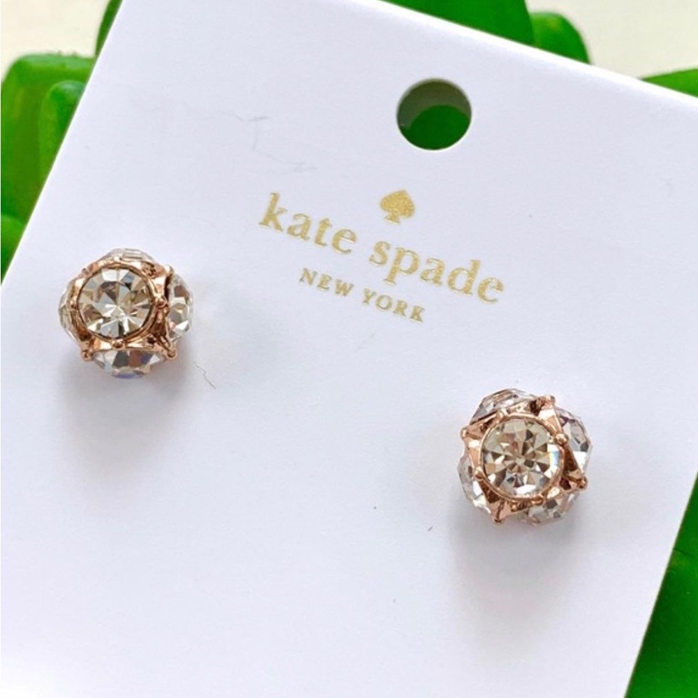 Kate Spade Gold Crystal Stud Earrings